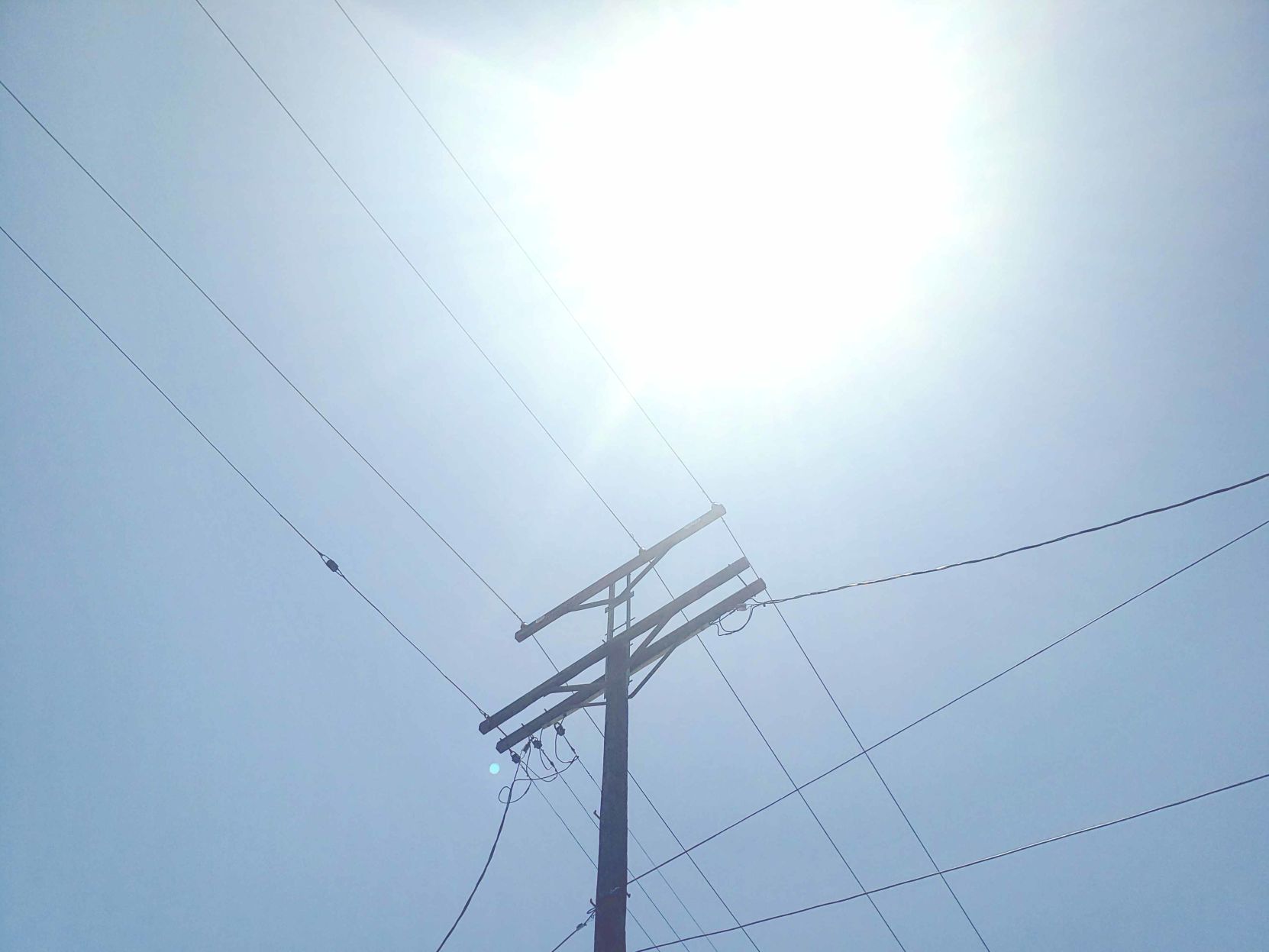 The sun heat wave